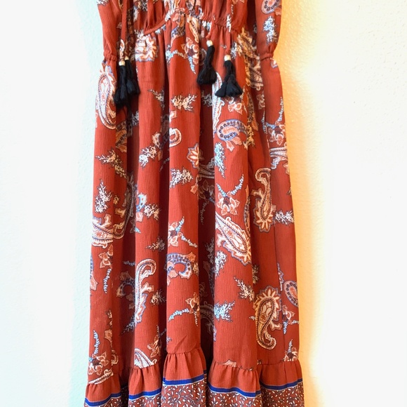 Knox Rose Boho Peasant Maxi Dress | Sz S - Picture 4 of 8